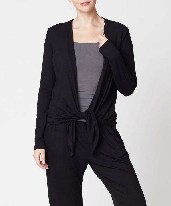 Studio Ko Simple Tie Front Cardigan - Jennie Dots