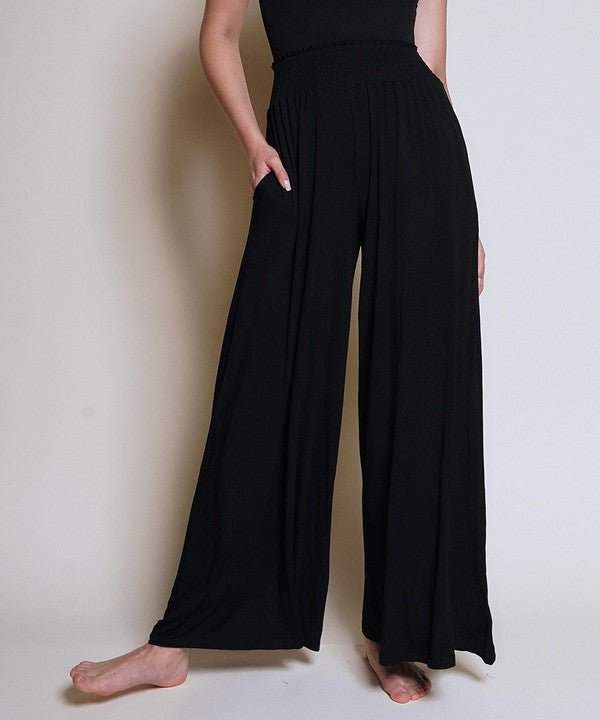 Studio Ko Smocked Palazzo Pant - Jennie Dots