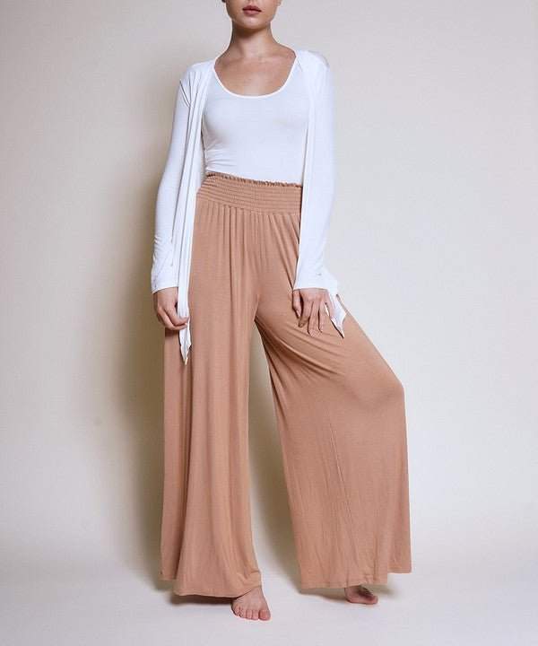 Studio Ko Smocked Palazzo Pant - Jennie Dots
