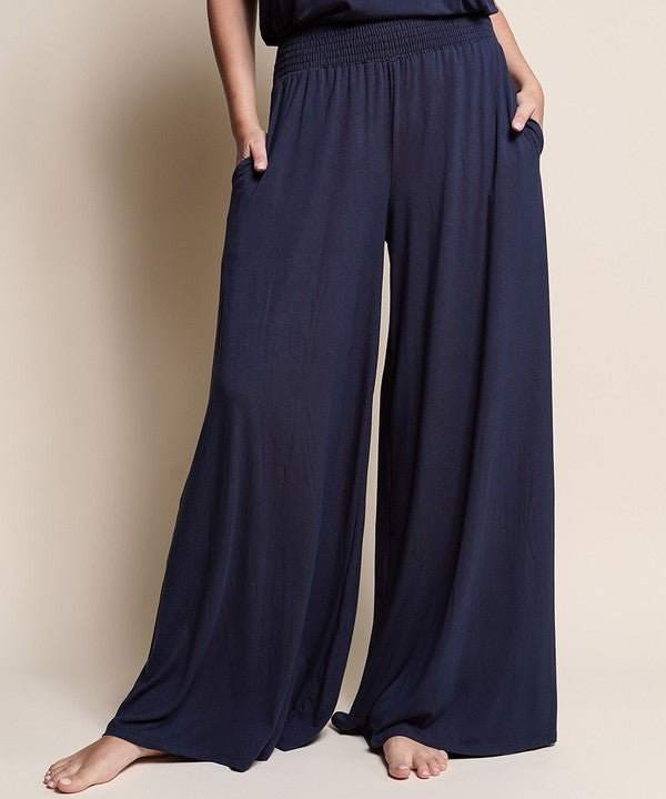 Studio Ko Smocked Palazzo Pant - Jennie Dots
