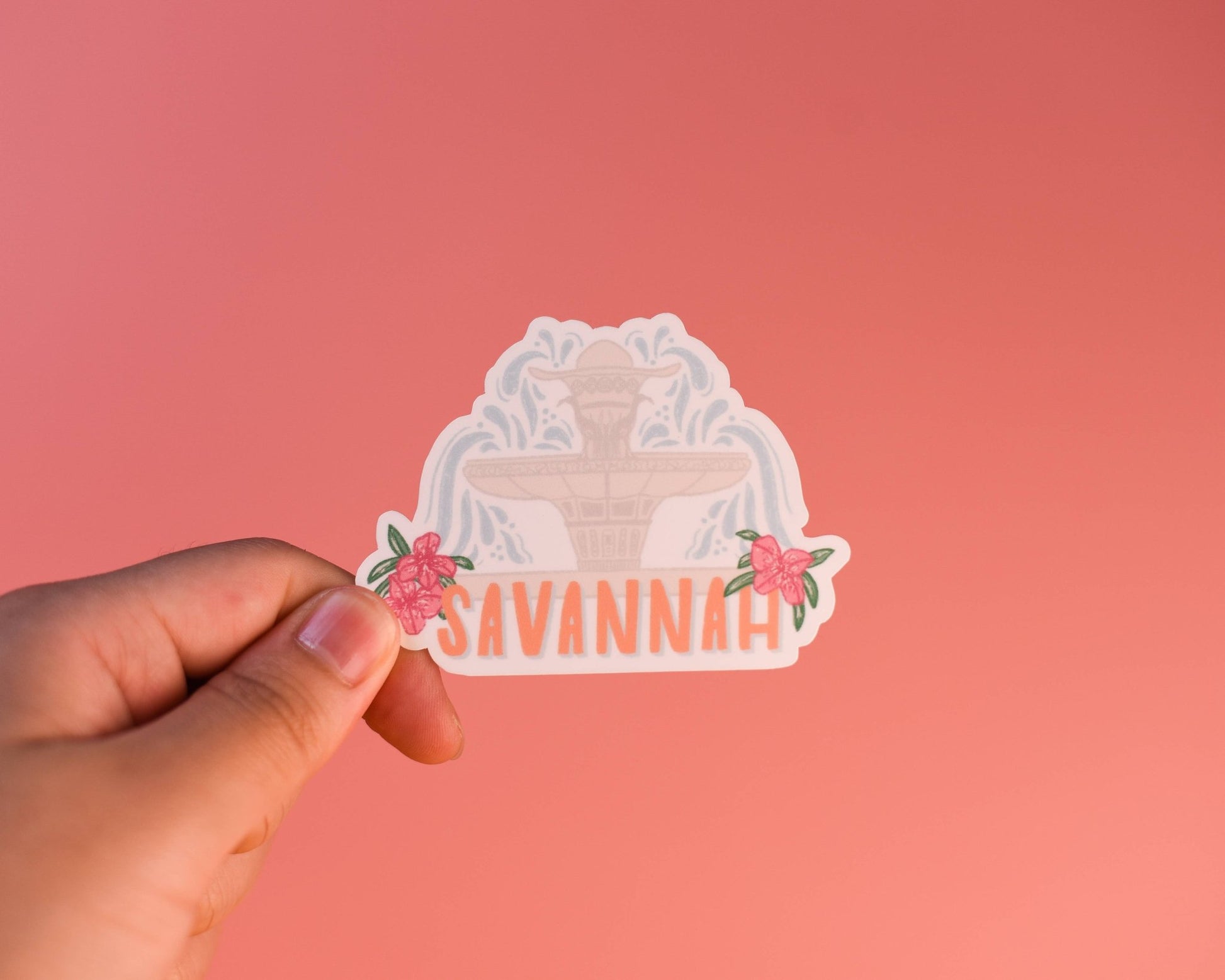 Sunglow Paper Co. - Savannah Fountain Sticker - Jennie Dots