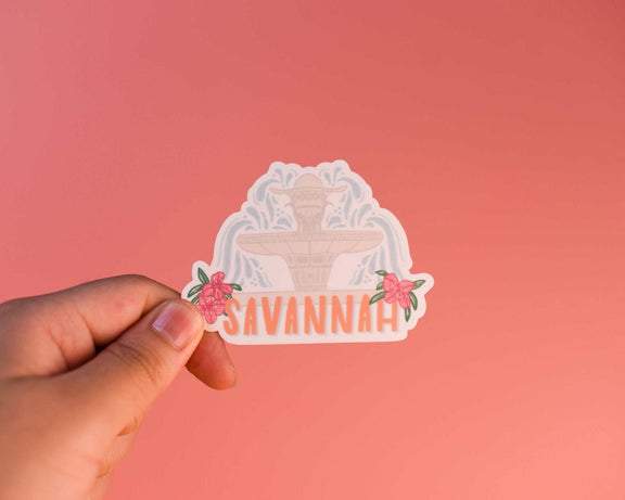 Sunglow Paper Co. - Savannah Fountain Sticker - Jennie Dots
