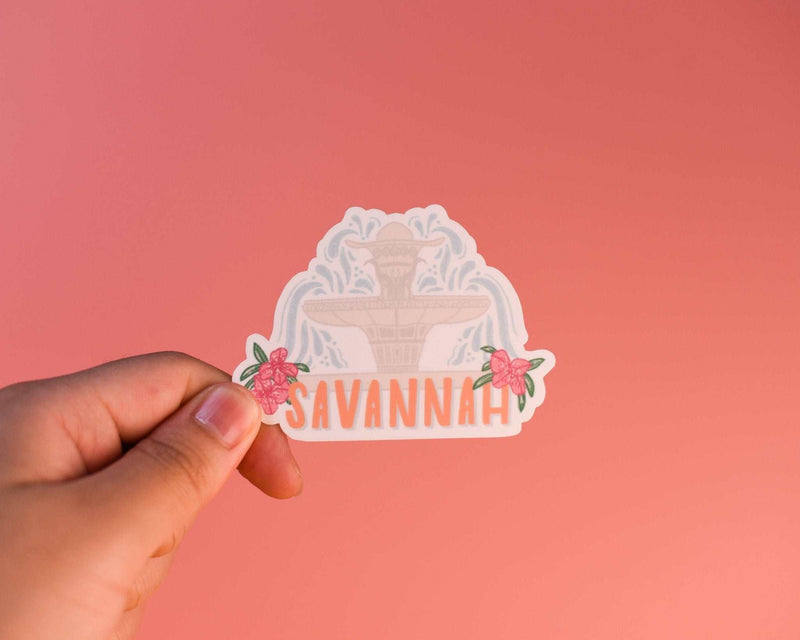 Sunglow Paper Co. - Savannah Fountain Sticker - Jennie Dots