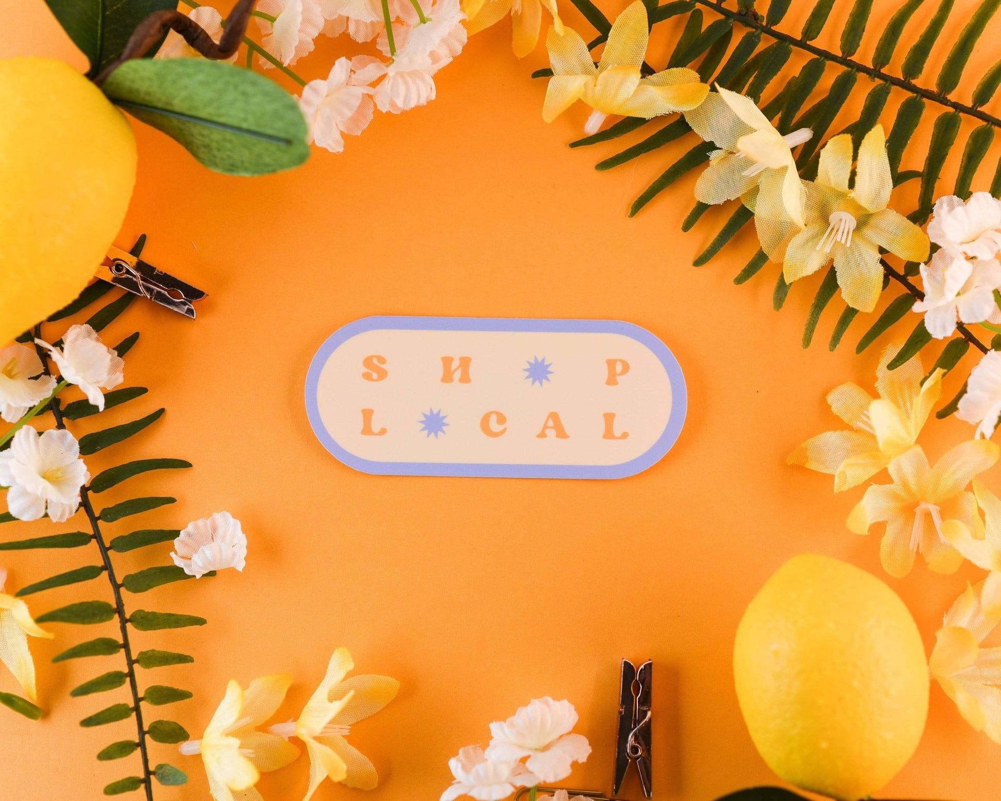 Sunglow Paper Co. - Shop Local Sticker - Jennie Dots