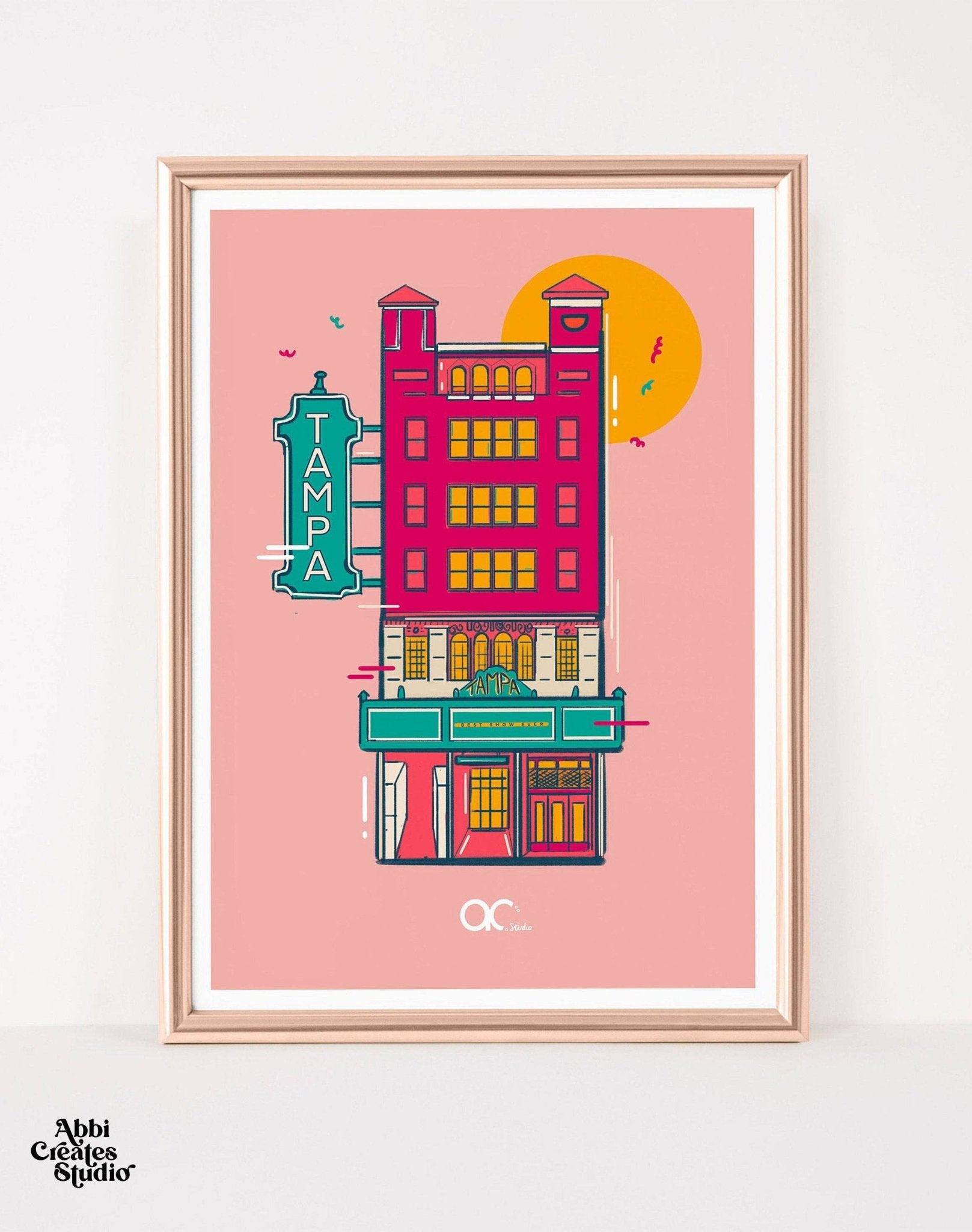 Tampa Bay and St Pete Landmarks Art Prints - Jennie Dots