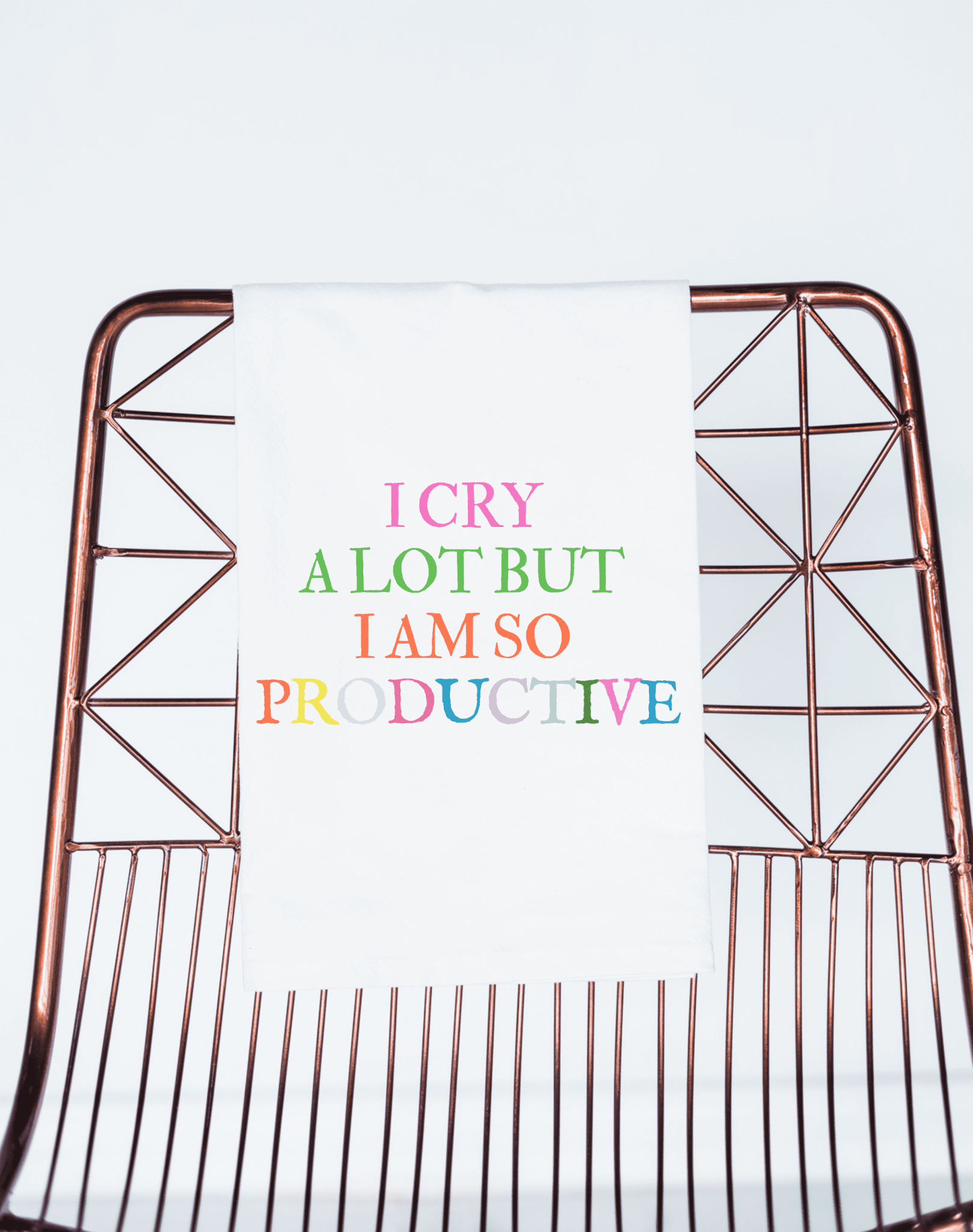 Taylor Swift I Cry A Lot But I am Productive | Gift Towel - Jennie Dots