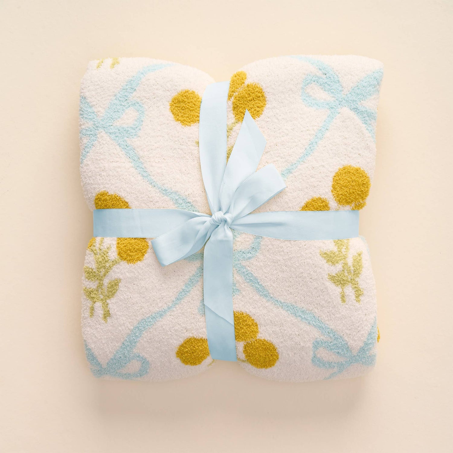 The Darling Effect Cozy Dreams Luxe Blanket - Marigold Lane Blue - Jennie Dots