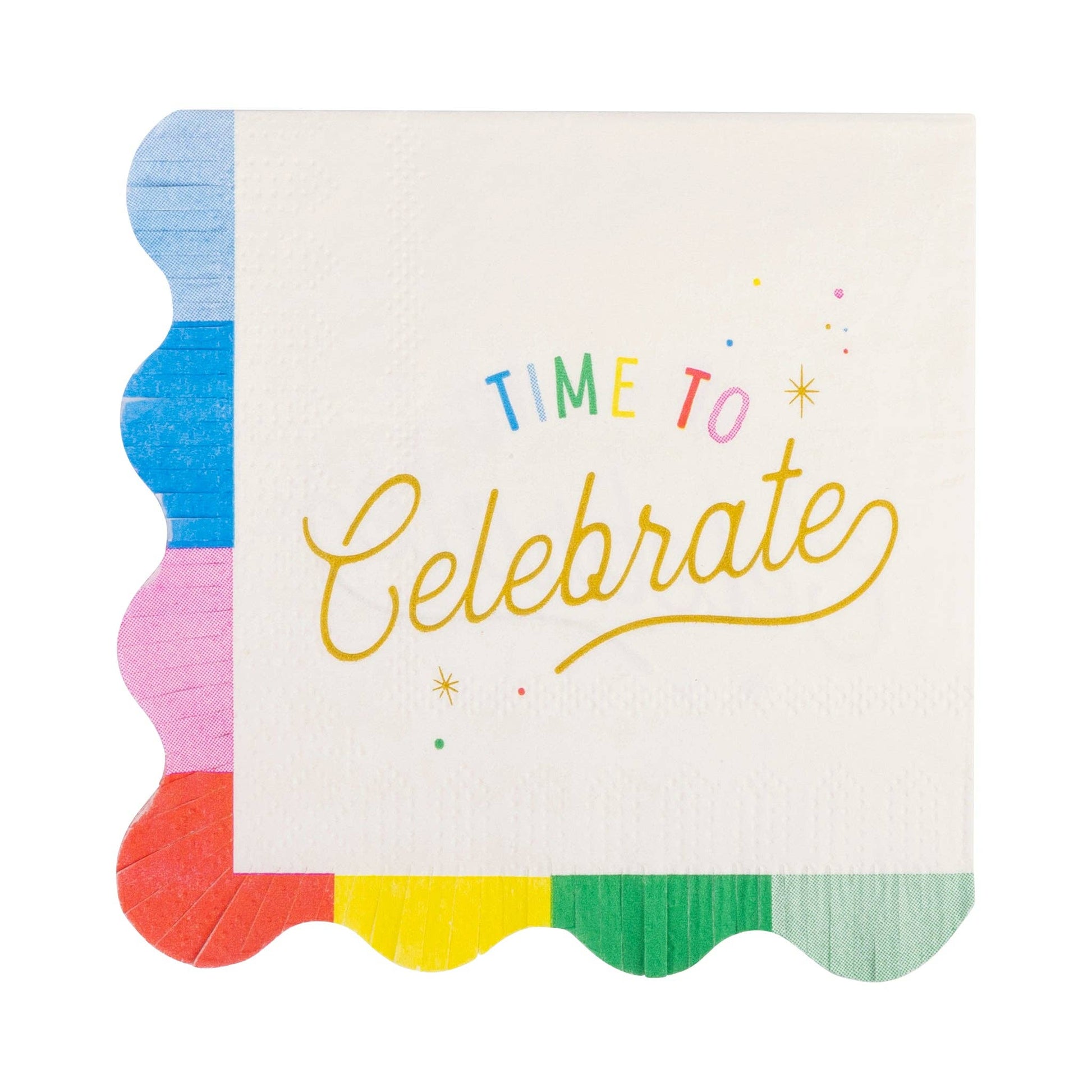 Time to Celebrate Cocktail Napkin - Jennie Dots