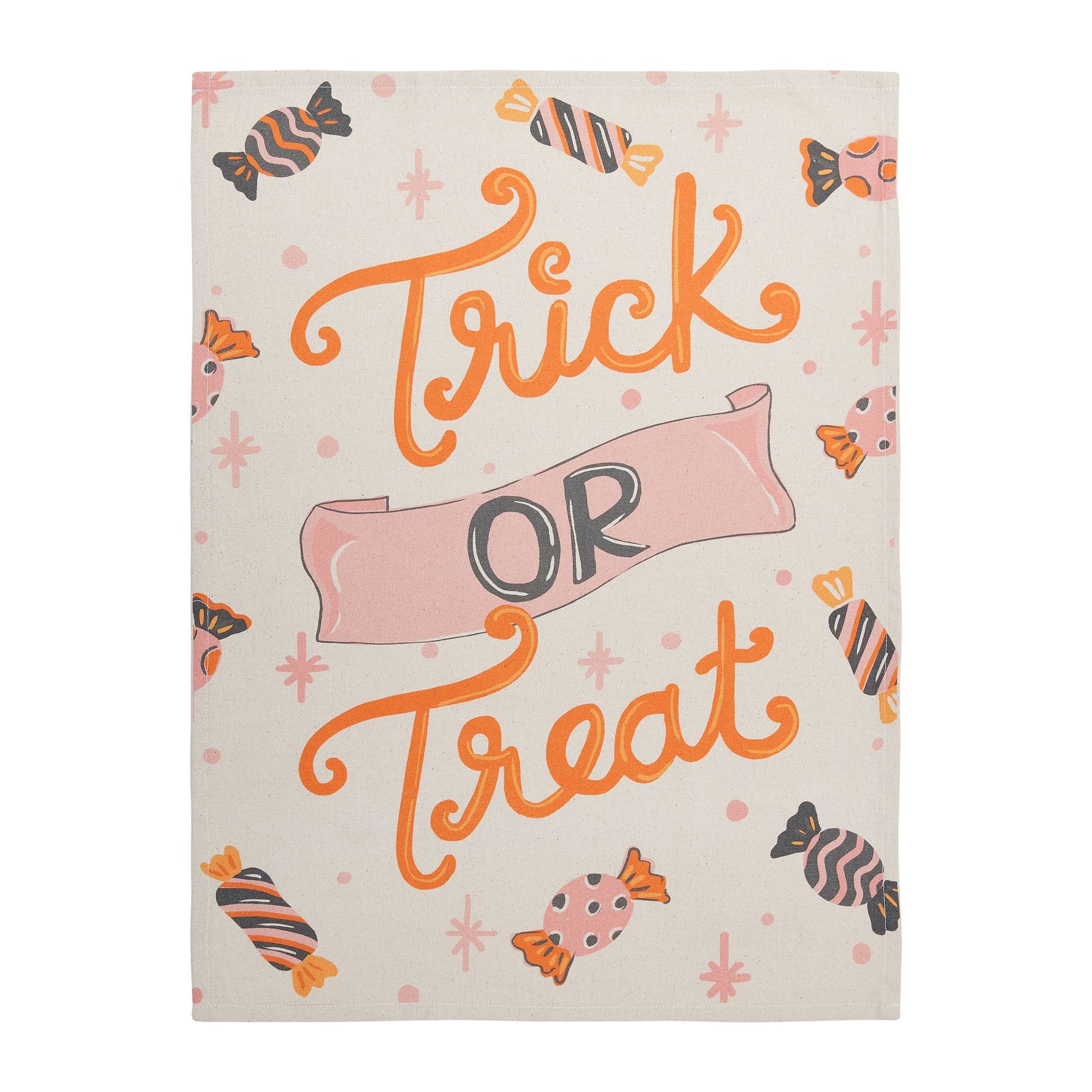 Trick Or Treat Kitchen Towel - Jennie Dots
