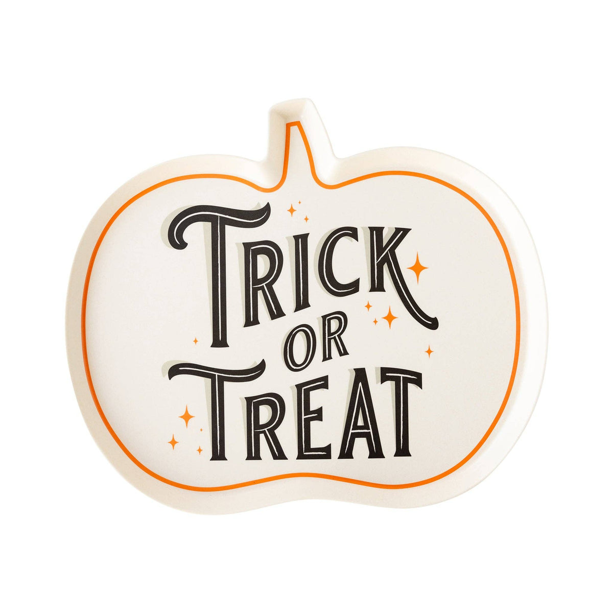 Trick or Treat Shaped Bamboo Tray - Jennie Dots