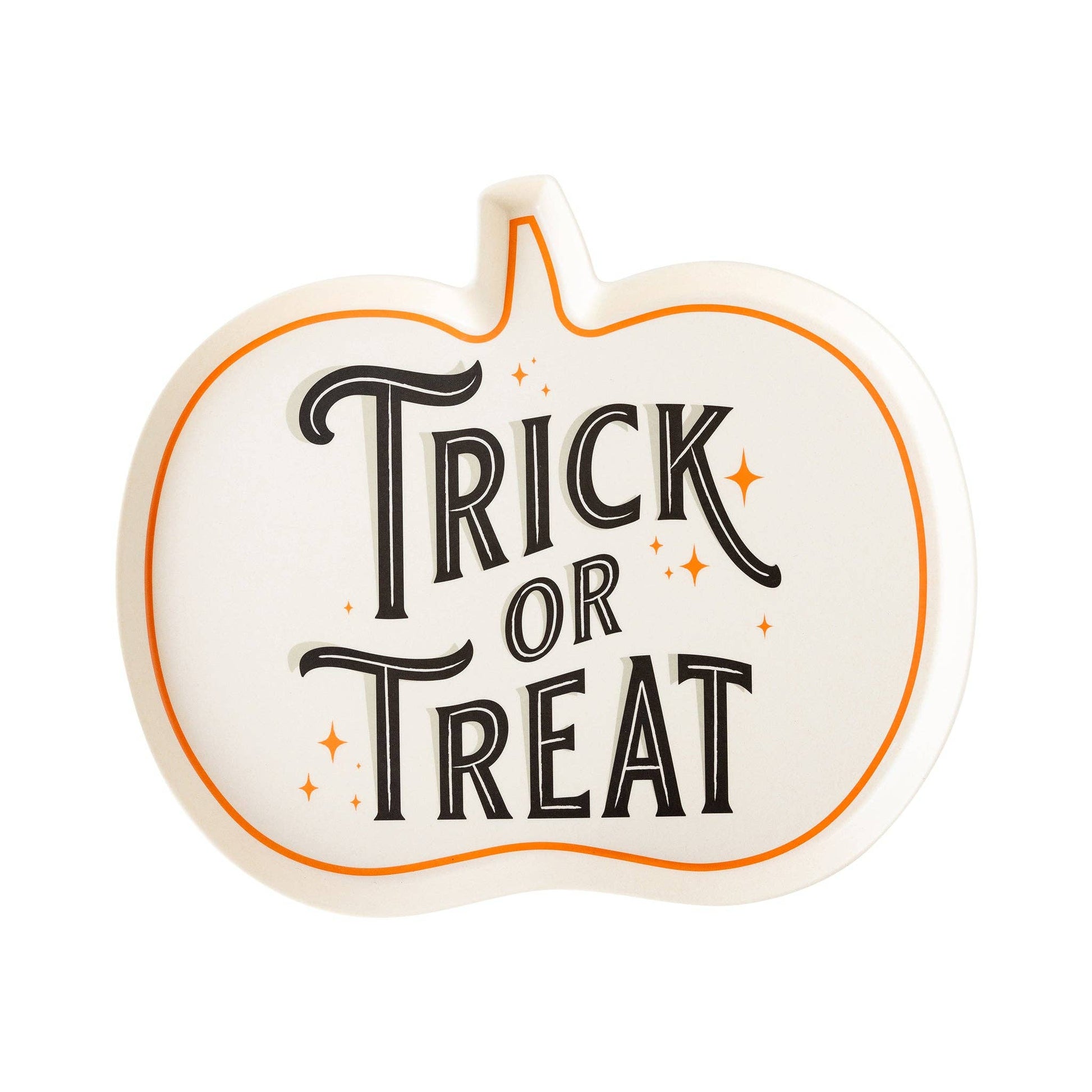 Trick or Treat Shaped Bamboo Tray - Jennie Dots