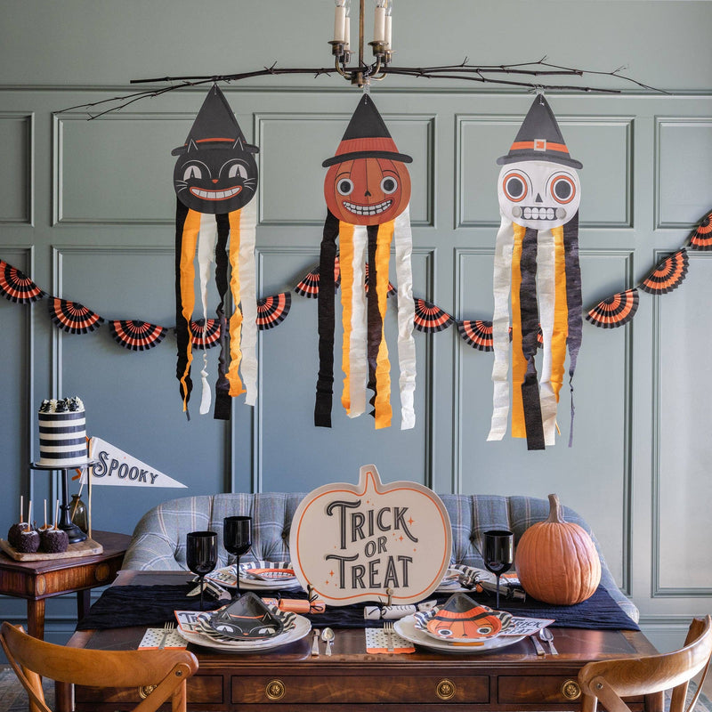 Trick or Treat Shaped Bamboo Tray - Jennie Dots