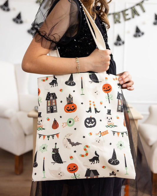 Tricks & Treats Canvas Tote Bag - Jennie Dots