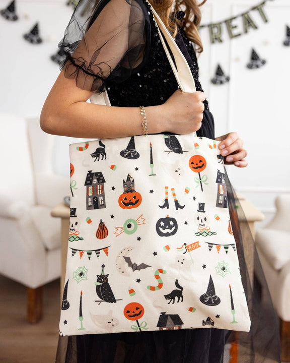 Tricks & Treats Canvas Tote Bag - Jennie Dots