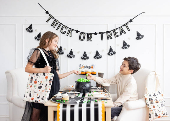Tricks & Treats Canvas Tote Bag - Jennie Dots