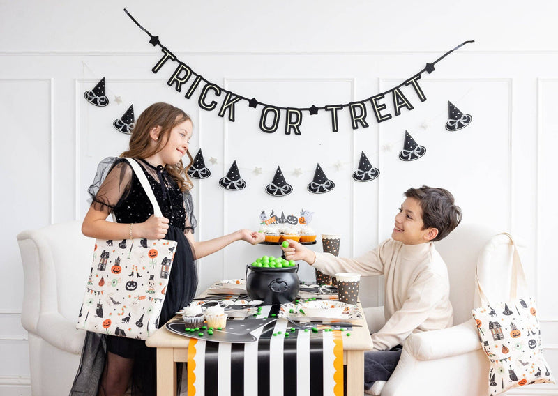 Tricks & Treats Canvas Tote Bag - Jennie Dots