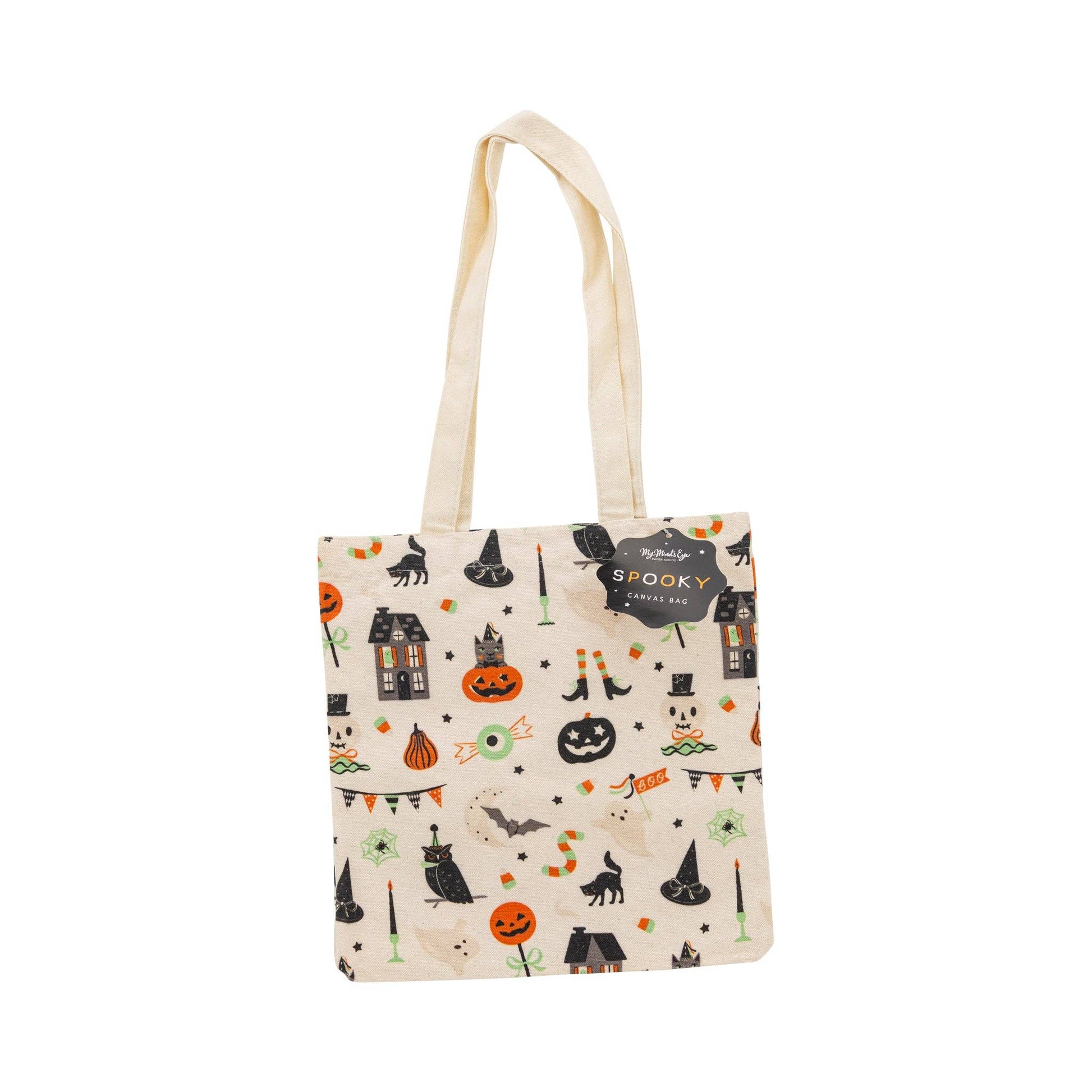 Tricks & Treats Canvas Tote Bag - Jennie Dots