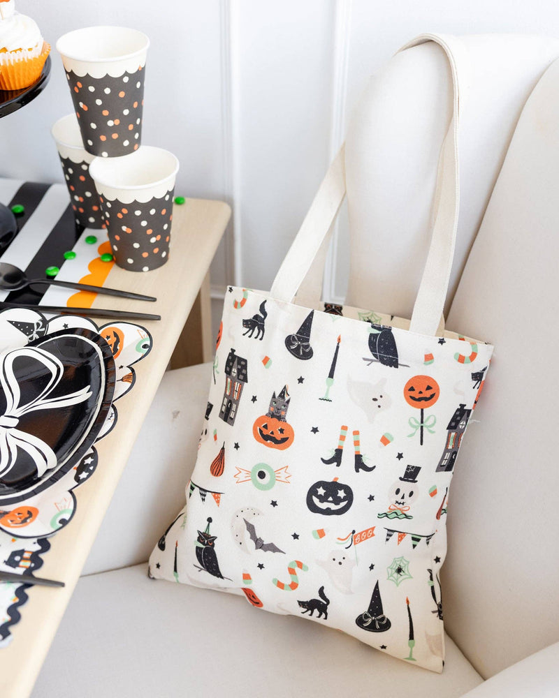Tricks & Treats Canvas Tote Bag - Jennie Dots
