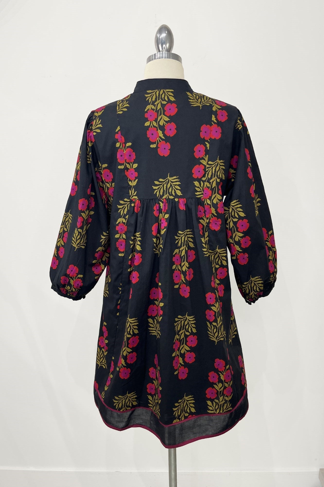 Umgee Floral Babydoll Dress - Black Mix - Jennie Dots