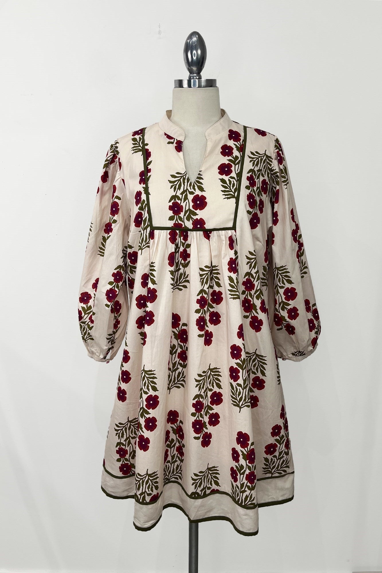 Umgee Floral Babydoll Dress - Cream Mix - Jennie Dots