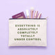 Under Control - Large Canvas Pouch Alphabet Bags - Jennie Dots