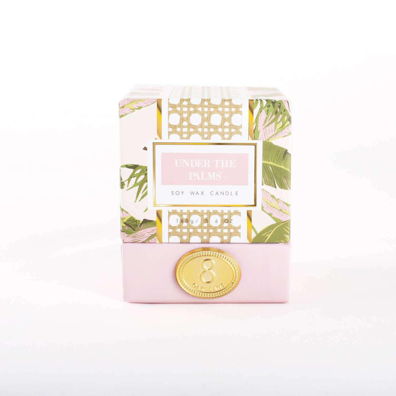 Under the Palms 5.6oz Soy Wax Candle - Jennie Dots