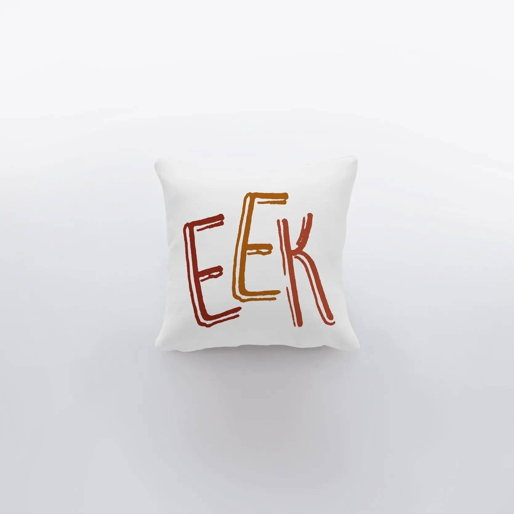 UniikPillows - MINI EEK on White Pillow - Jennie Dots