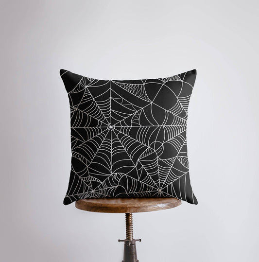 UniikPillows - SpiderWeb Black Pillow 8x8 - Jennie Dots