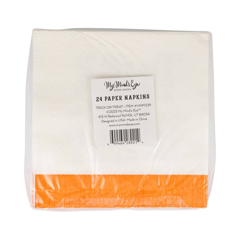 Vintage Trick or Treat Cocktail Napkin - Jennie Dots