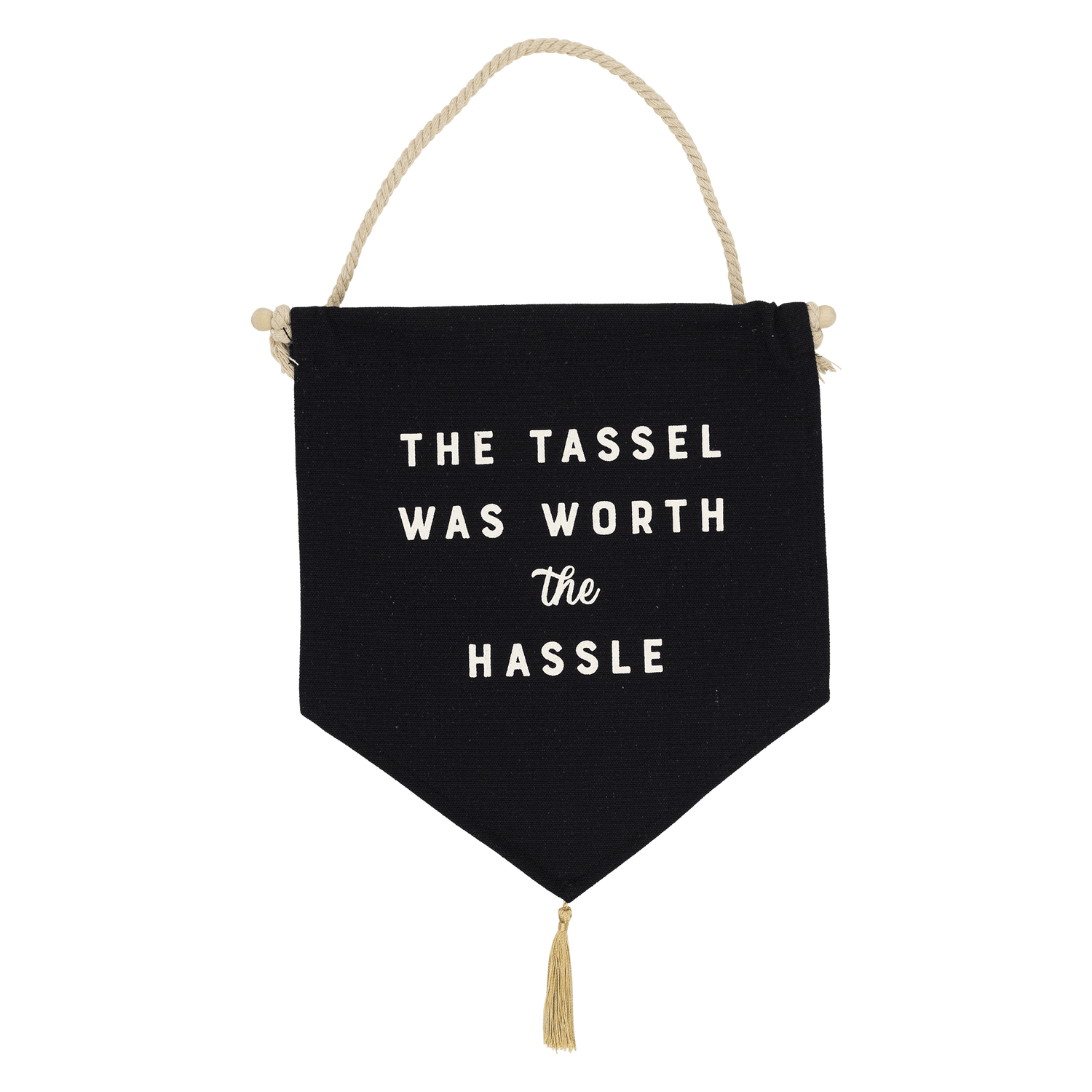 Worth the Hassle Canvas Banner - Jennie Dots