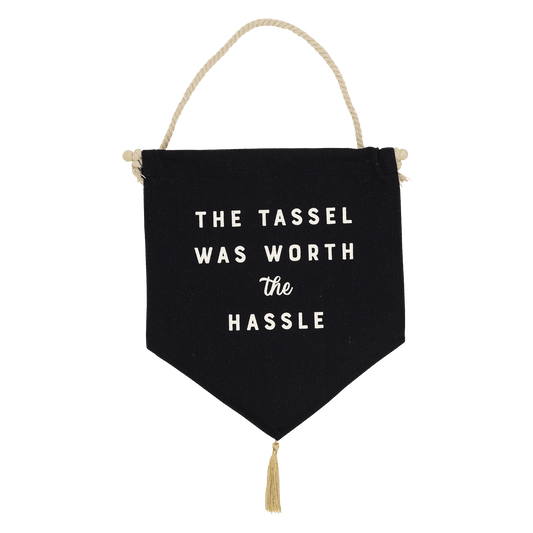 Worth the Hassle Canvas Banner - Jennie Dots