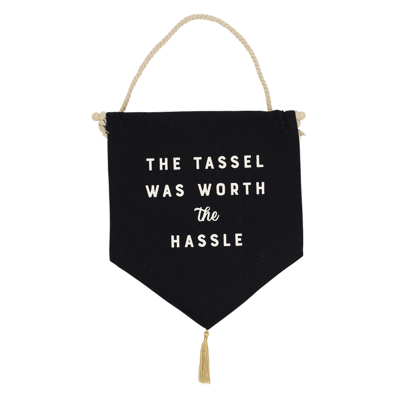 Worth the Hassle Canvas Banner - Jennie Dots