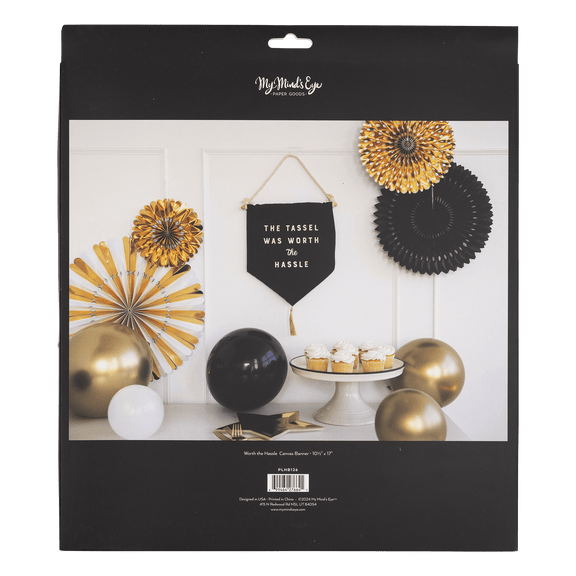 Worth the Hassle Canvas Banner - Jennie Dots