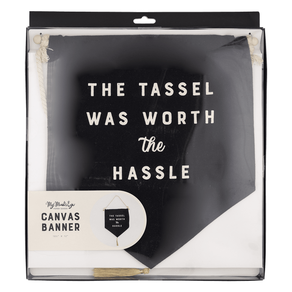 Worth the Hassle Canvas Banner - Jennie Dots