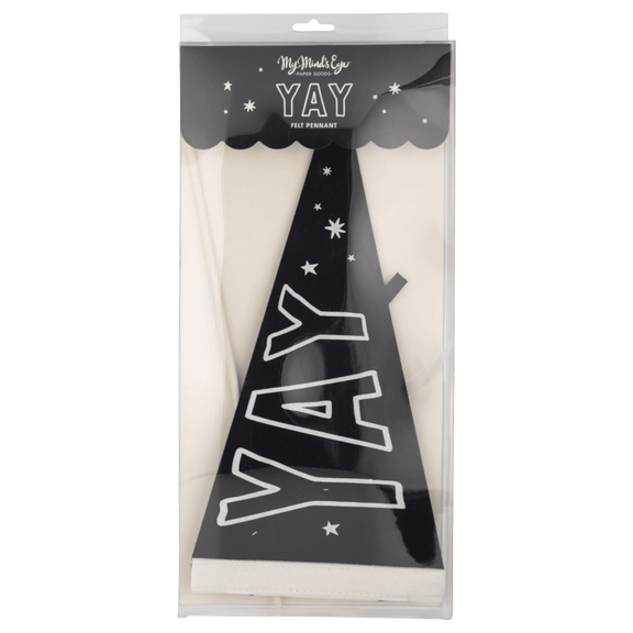 YAY Graduation Felt Pennant Banner - Jennie Dots
