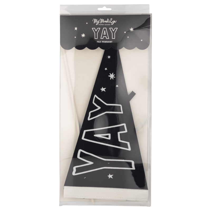 YAY Graduation Felt Pennant Banner - Jennie Dots