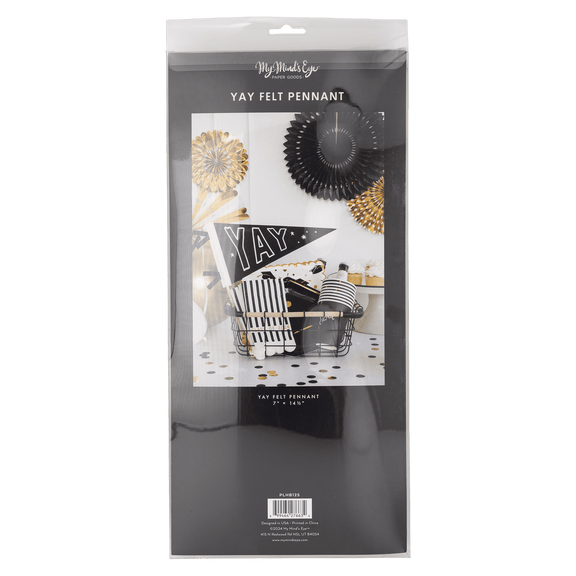 YAY Graduation Felt Pennant Banner - Jennie Dots