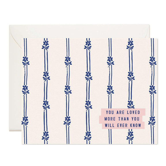 You Are Loved Daisy Greeting Card - Jennie Dots