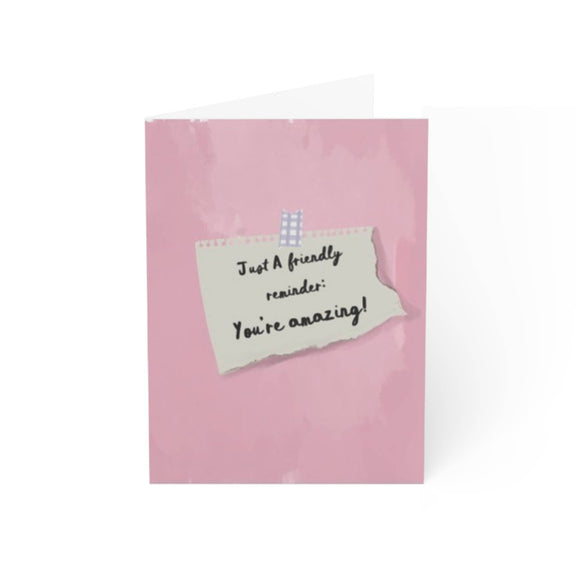 YOU'RE AMAZING - Note Card with blank interior and white envelope.