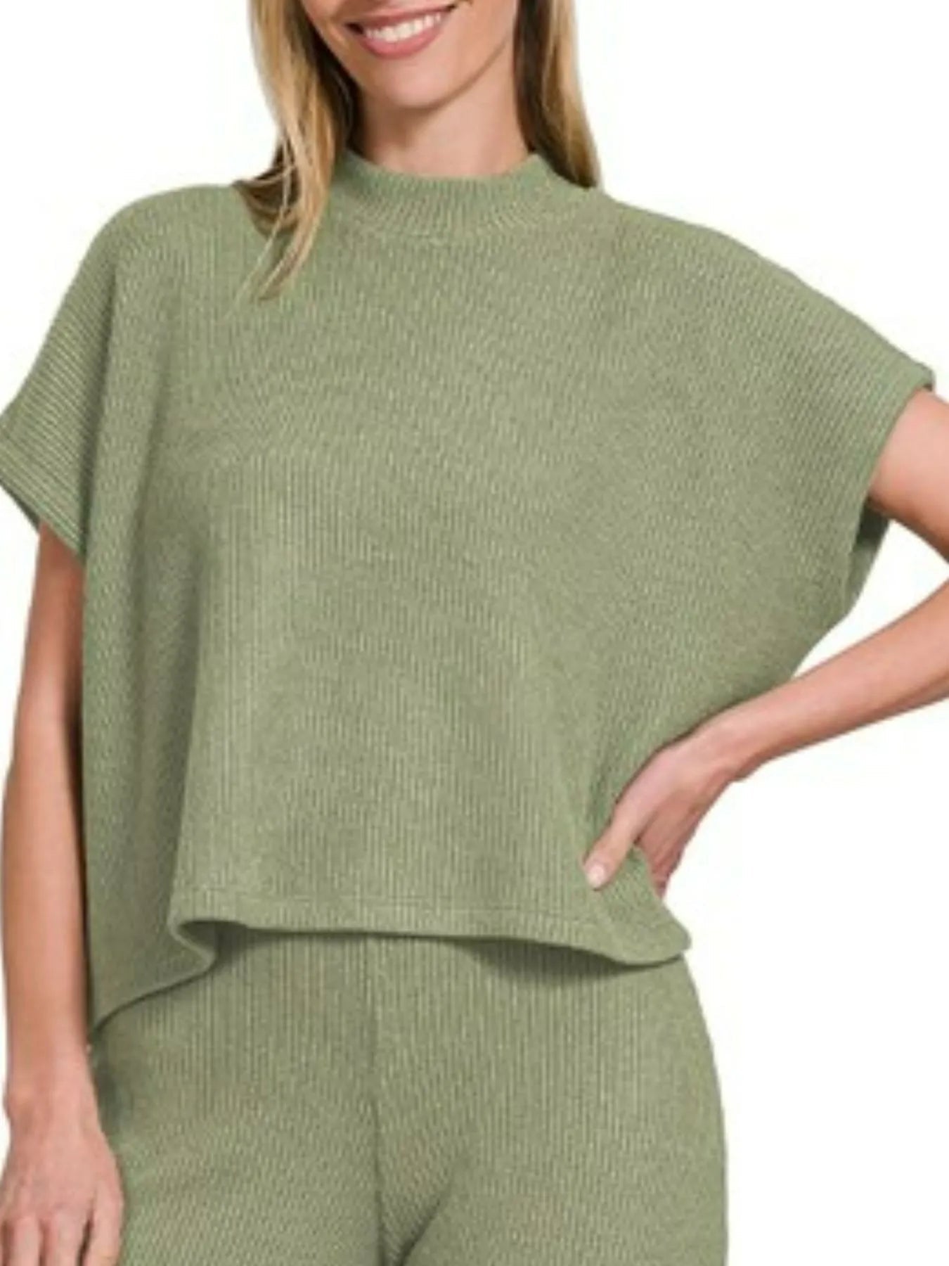 Zenana Sweater Boxy Top & Long Pants Set - Jennie Dots