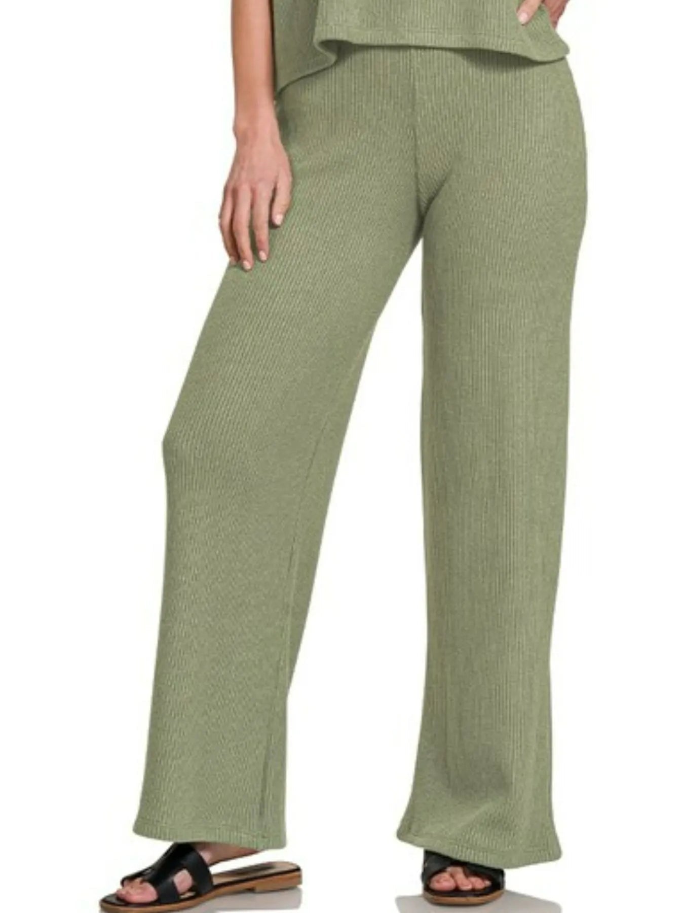 Zenana Sweater Boxy Top & Long Pants Set - Jennie Dots